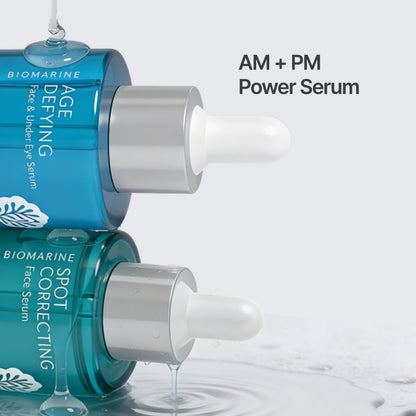 Firming and Correcting Duo by The Dewy Skin — two-serum anti-aging set with spermidine and microalgae for fine lines and pigmentation